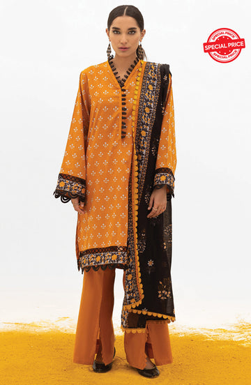 Orient OTL 22 017 U Orange Summer Spring Lawn 2022 Online Shopping
